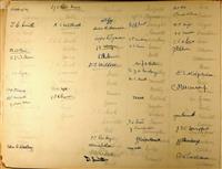 cc02014B 1937 signatures.jpg; cc02014; Cambridge University Christ's College 1937 Matriculation; Photograph